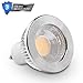 GOOLSUN 5-watt GU10 LED COB Flood Bulb, 2700K Warm White, Dimmable, 90° Beam Spread, 50-watt Equivalent, 500 lumens, CRI 80+, AC 120V, 2.4