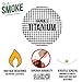 1/2 Inch Pipe Screens - Exceptional Quality Titanium Wire Mesh Filters by Up in Smoke Pipe Screens (10 Pack)
