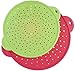 3 in 1 Silicone Splatter Screen - 2 Pack Set of Red and Green 9 and 11 Inch Diameters