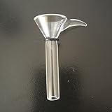 ZLK SCIENTIFIC JOINT ADAPTER ,STANDARD GLASS SLIDE ADAPTER TRANSPARENT GLASS BOWL WITH HANDLE