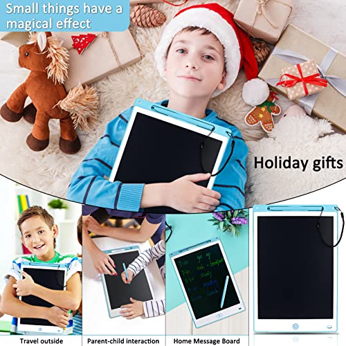 LCD Writing Tablet Kids Doodle Board 12 Inch Erasable Drawing Pads, Color Screen Writing Pads Kids Adult Education Birthday Gift for 3~6 Years Toddler (Pink)