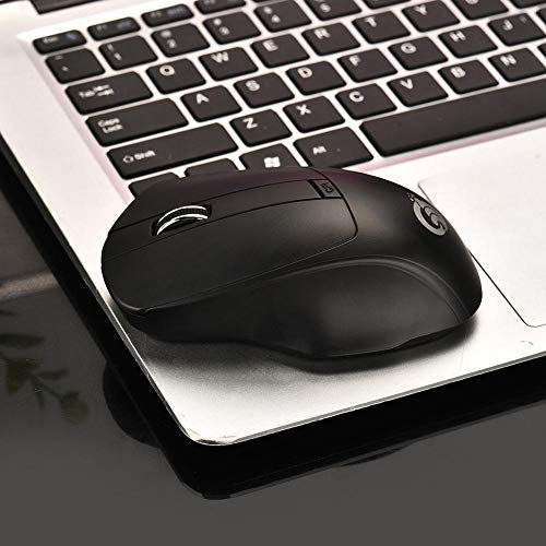decwang 2.4G Wireless Mouse, 4 Button Ergonomic Mouse, Silent Click Mouse for Laptop/Netbook/Computer with USB Receiver, Compatible with Windows Microsoft System - Thumbnail 7
