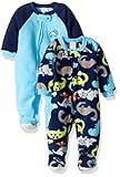 Gerber Toddler Boys Boy 2 Pack Blanket Sleeper, dino, 3T