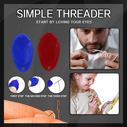 DIY Plastic Threader Sewing Machine Needle Threader 10-Piece Set Plastic Wire Loop Hand Machine Sewing Tool for Sewing Crafting