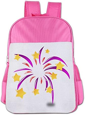 XianNonG Cute Star Fireworks Boys And Girls Cute School Bags Pink