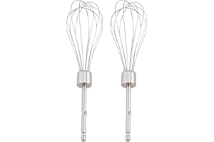 Noteflora Stainless Steel Hand Mixer Beaters For Kenwood, Egg Whisk Attachments For Baking, Cream, Mousse And Kitchen Mixing 