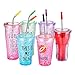 Silicone Straw Tips, STAR-FLY Food Grade Multicolored Straw Tips Cover for 1/4