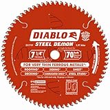 Freud D0770F Diablo Steel Demon Ferrous Cutting Saw Blade 7-1/4-Inch by 70t 5/8-Inch arbor