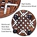GeBot 12″ Inch Rolling Wooden Planter Caddy Potted Plant Stand with Wheels Round Flower Pot Rack Indoor Outdoor Planter Trolley with 360° Rotating Casters Rolling Tray Coaster Garden Pot Dollythumb 2