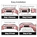 Fitlink Stainless Steel Metal Replacement Bands for Fitbit Charge 3 and Charge 3 SE for Women Men,Multi Color Multi Size(Rose Gold,Large(6.1 ''- 9.9''))