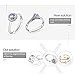 Vetoo Invisible Ring Size Adjuster for Loose Rings - Clear Ring Sizer, Ring Guard, 4 Sizes Fit for Any Rings, Pack of 16(1.2mm/2mm/3mm/4mm)