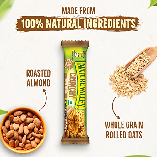 NATURE VALLEY ROASTED NUT CRUNCH GRANOLA BARS, ALMOND CRUNCH, 6 COUNT