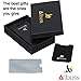 Albuss Minimalist Metal Wallet – Ultra Slim Credit Card Holder With Anti-Theft RFID Blocking Technology – Front Pocket Wallet With Automatic Pop-Up Sliding – Adhesive Cell Phone Card Holder Included