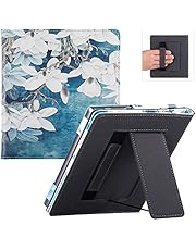 BOZHUORUI Stand Case for Kindle Oasis (9th Generation 2017 Release and 10th Generation 2019 Release) - PU Leather Protective Sleeve Cover with Hand Strap and Auto Sleep/Wake (Magnolia)