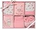 Big Oshi Baby Infants 6 Piece Layette Gift Set, Pink, 0-6 Months