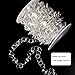 Fashionclubs 33ft Acrylic Clear Diamond Garland Strands Crystal Beads Chain For Christmas/Wedding Decoration