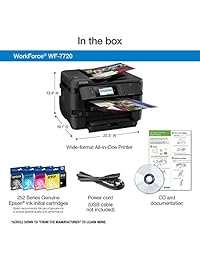 Workforce WF 7720   Impresora de inyección de tinta de formato ancho, Negro