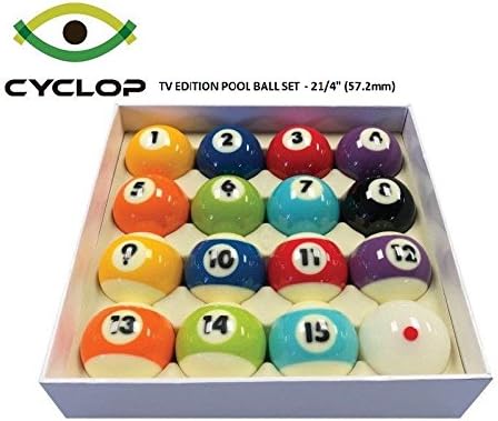 Cyclop Zues TV Pool Ball Set - 2 1/4"