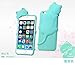 [Bear Life] iPhone 6 Plus Case, 3D Cartoon Lovely Kiki Cat Soft Silicone Cover Case for Apple iPhone 6 Plus + Cute Kiki Cat Earphone Jack Anti-Dust Plug in Retail Pacakge For Christmas Gift (5.5 inch Screen) (Mint)