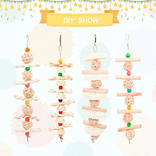 Roundler DIY Rabbit Hamster Chew Toys, Pet Snacks Molar Toys, Make a Unique Chew Toy for Small Animals, Suitable for Rabbits, Chinchillas, Guinea Pigs, Hamsters, Chewing/Playing (Style-3)