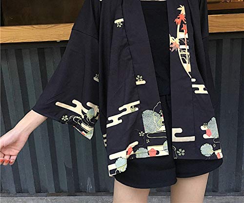 Kimonos Woman Japanese Kimono Cardigan Cosplay Shirt Blouse Women Japanese,1,One Size