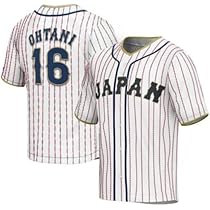 OHTANI 16 JAPAN ユニフォーム Shohei Ohtani #16 Japan Baseball Uniforms Jersey Stitch