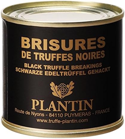 Plantin - Genuine Black Winter truffle Tuber Melanosporum 50g tin (1.76oz) Breakings