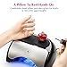 USpicy 48W LED UV Nail Dryer Nail Lamp for Gel Polishes with Automatic Sensor, Pull-down Cover, USB Light (Double press the 120s timer button to turn on the USB Light) and Three Timer Settings