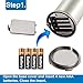 Costech Automatic Soap Dispenser, Auto Sensor Touchless Soap Dispenser with Brushed Stainless-Steel, Fingerprint Resistant Coating, and Waterproof Base Perfect for use in Bathrooms (2 Pack)