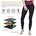 TrainingGirl High Waist Sauna Sweat Pants Slimming Neoprene Weight Loss Workout Capri Leggings with Zipper Pocket for Women (Black, XL)