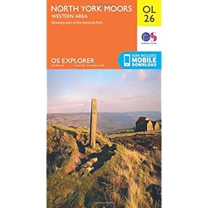 North York Moors – Western Area: OL 26 Landkaart – Gevouwen Kaart, 10 juni 2015