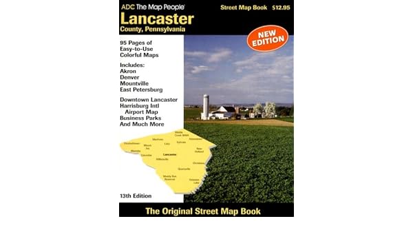 ADC The Map People Lancaster County PA Street Atlas