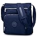 Oakarbo Nylon Crossbody Purse Multi-Pocket Travel Shoulder Bag (1301 Navy blue)
