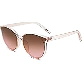 SOJOS Fashion Round Sunglasses for Women Men Oversized Vintage Shades SJ2057