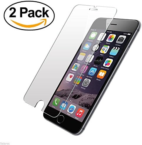 RANELUX Apple iPhone 6 6S 4.7" Premium Ballistic Tempered Glass Screen Protector [Screen Protection Case Fit 99.9% Touch Accurate] Ultra Clear Glass - 3D Touch [Limited Lifetime Warranty] (2 Pack)