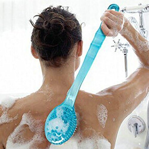 inphu Bath Brush Long Handle Scrub Skin Massage Shower Feet Rubbing Brush For Back Exfoliation Brushes Body For Bathroom Accessories