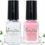 PrettyDiva 2Bottles Liquid Latex for Nails Peel off Nail Polish Barrier Cuticle Guard Skin Barrier Protector Latex Tape for Nail Art