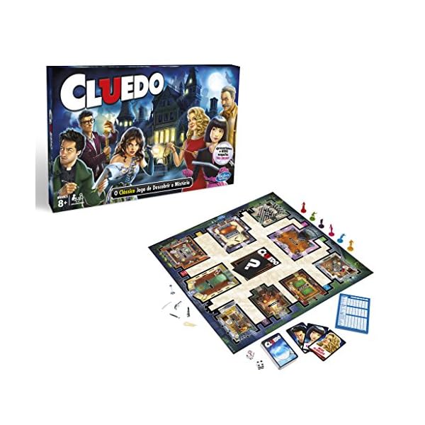 Hasbro Gaming Set in Familie Cluedo (HASBRO 38712) portugiesische Version bunt – Bild 4