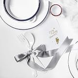 ZSYIULIA 10mm Silver Gray Satin Ribbon 22m Gift Wrapping Thin Fabric view 3