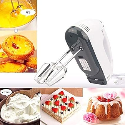 Granth Enterprise 180W Multifunctional Hand Mizer for Egg Beater and Food Blender with 7 Speed