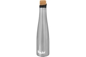 Grand Fusion Icy Bev 2-in-1 Kooler (Wine Carafe and Water Bottle), Vacuum Sealed and Stainless Steel Wine Cooler Bottle, Keeps Wine Chilled Like a Wine Tumbler, Silver, 750 ml (25.4 oz)