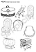 Simplicity 4636 Baby Accessories -Baby Basket Insert, Glider Chair, Stroller, Car Seat, Shopping Cart Covers