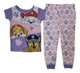 Paw Patrol Little Girls Toddler Short Sleeve Cotton Pajama Set