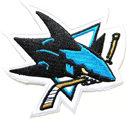 SAN JOSE SHARKS HOCKEY NHL Logo Sign Patch Iron Applique Embroidered Sew Gift BY SURAPAN
