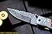 (14 5/18) DKC-160 RED Herring Damascus Folding Pocket Knife 4.5