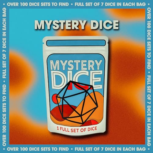 1985 Games Mystery Dice, DND Dice Set of 7 Polyhedral Dice, Wide Range of Patterns, Gaming Dice, Suitable for Role Playing, Table Games (Mystery Pack of 1)