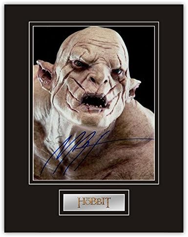 SALE! The Hobbit Manu Bennett (Azog) Authentic Hand Signed 14"x11" Mounted Display H42