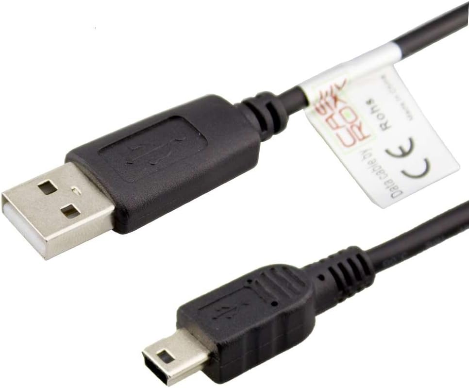 caseroxx USB cable, Data cable for Ravensburger TipToi USB cable for data transfer synchronization in black