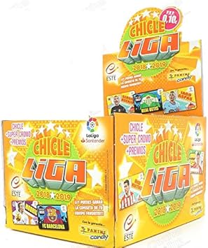 LIGA ESTE Caja con 200 cromos Chicles Panini 2020-2021: Amazon.es: Juguetes y juegos
