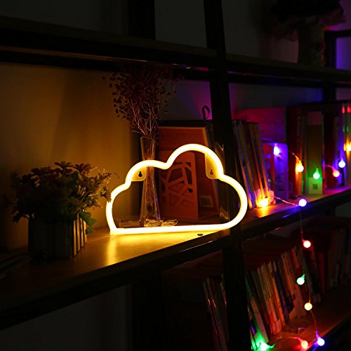 Clouds Signs Wall LED Neon Light, Decor Night Lamp for Chistmas, Wedding Birthday Party & Bedroom